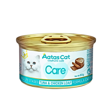 Aatas Cat Complete Care Tuna & Chicken Loaf 80g x24